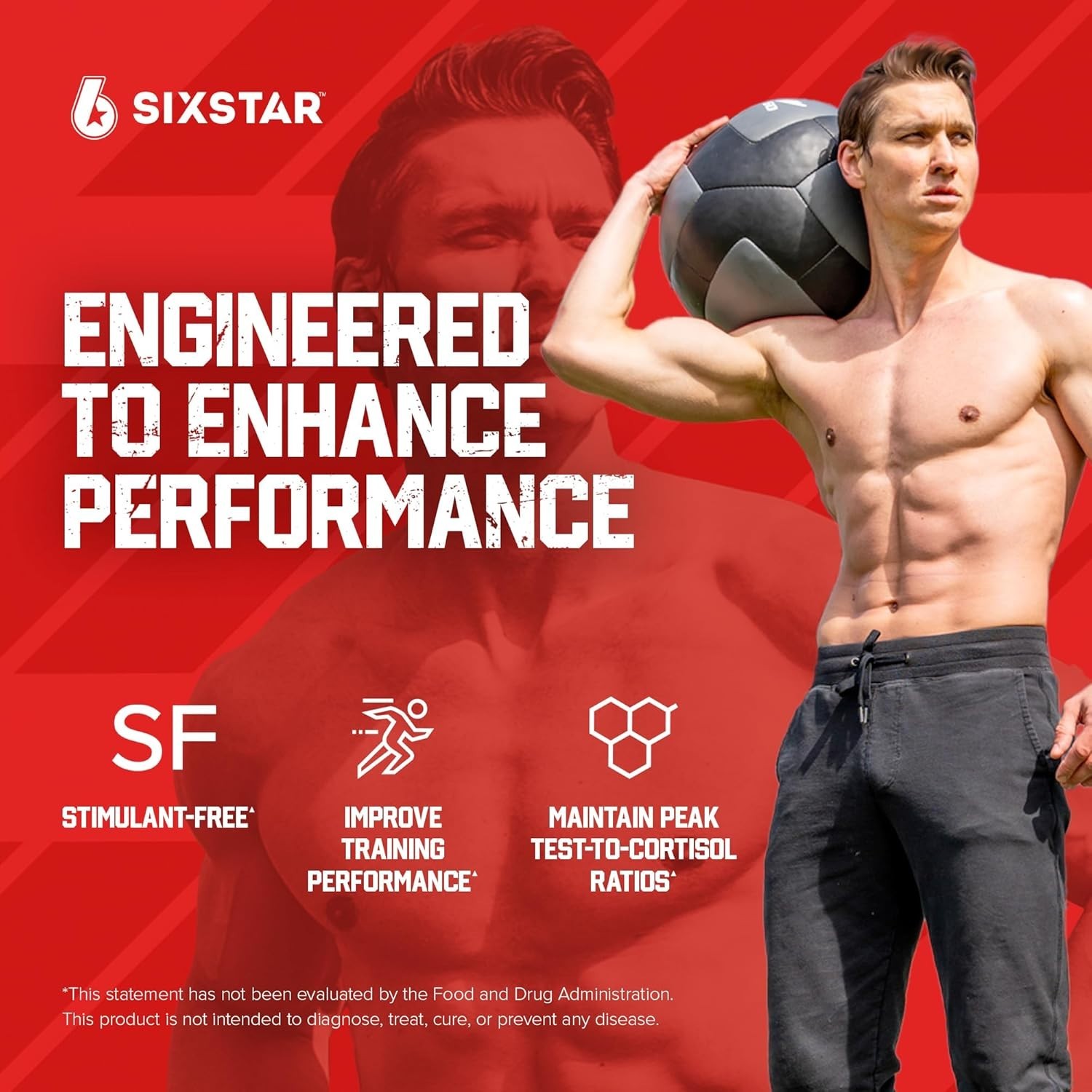 Six Star Nutrition Testosterone Booster for Men – 60 Pills