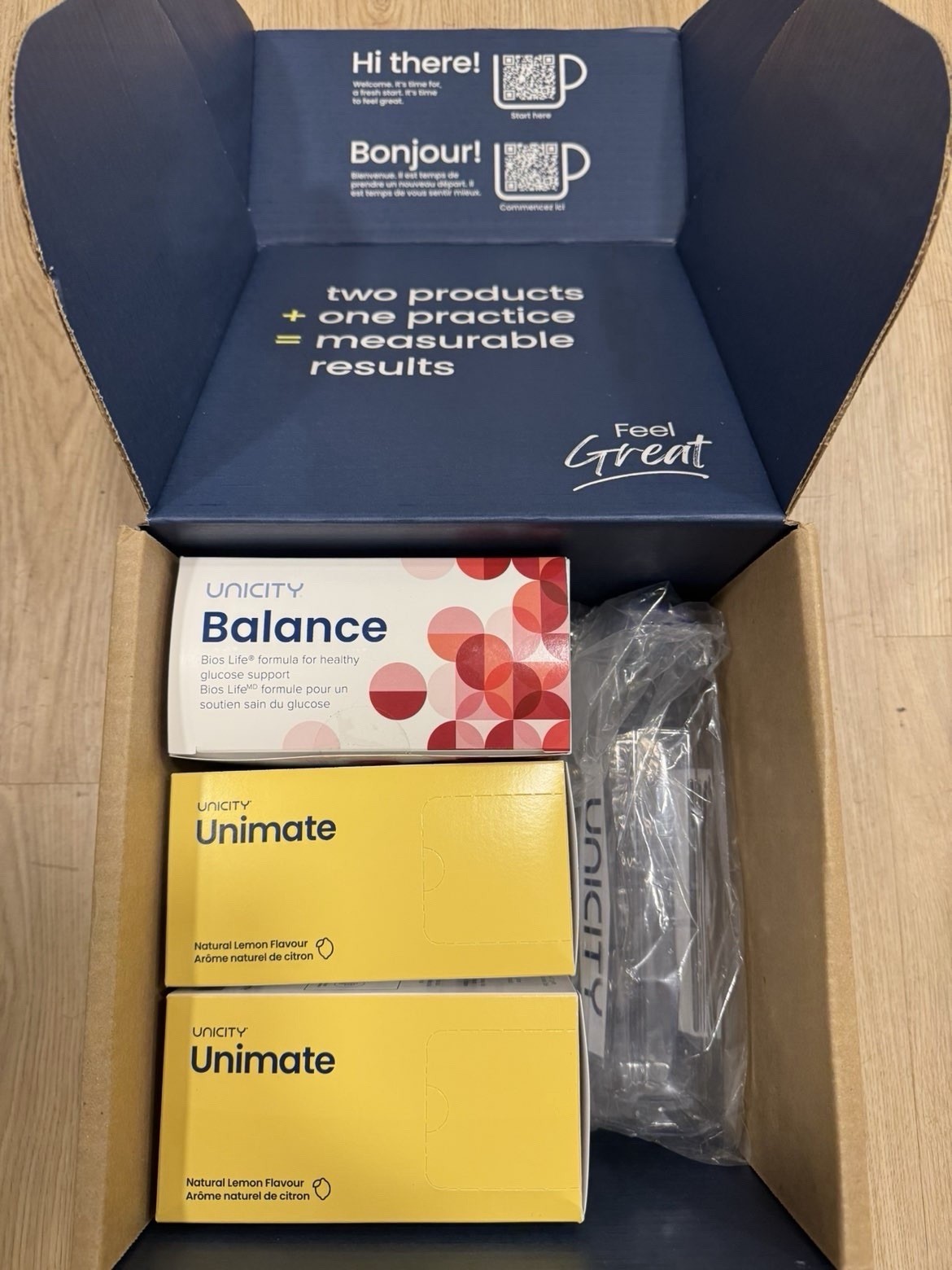 Unicity Balance Mixed Berry + 2x Unimate Lemon – Exp 04/28+ Bottle
