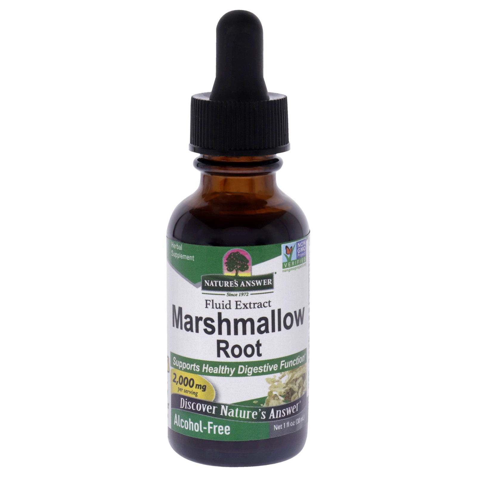 2 Pack Marhmallow Root AF – 2000mg by Natures Answer for Unisex – 1 oz Dietary S