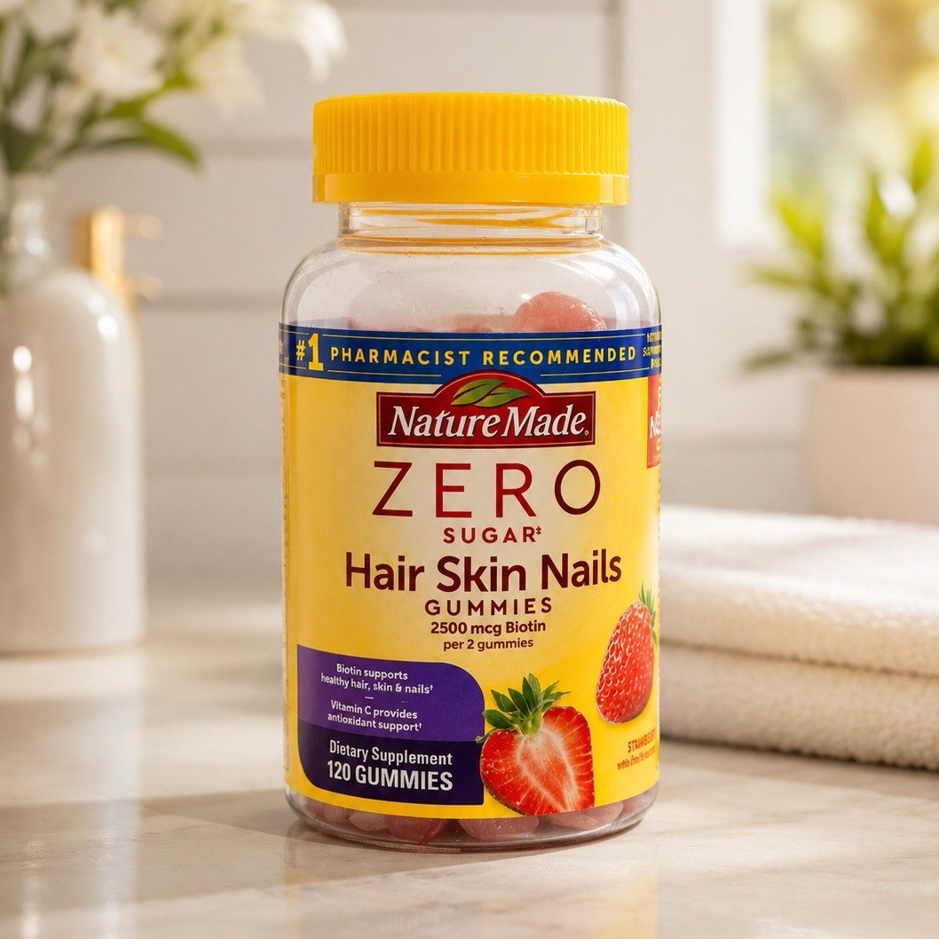 Nature Made Biotin Zero Sugar Hair Skin Nails Gummies 120 Ct Exp Jan 2028 ✅