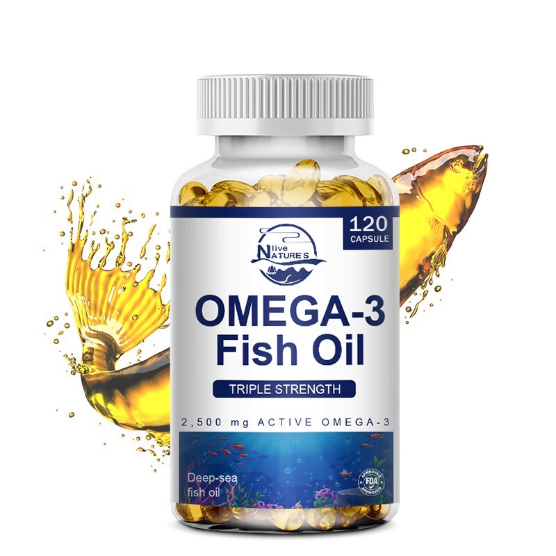 Omega 3 Fish Oil 120 Capsules 3x Strength 2500mg EPA&DHA,Highest Potency NEW