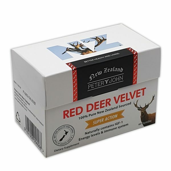 Peter & John New Zealand Red Deer Velvet 60 Capsules