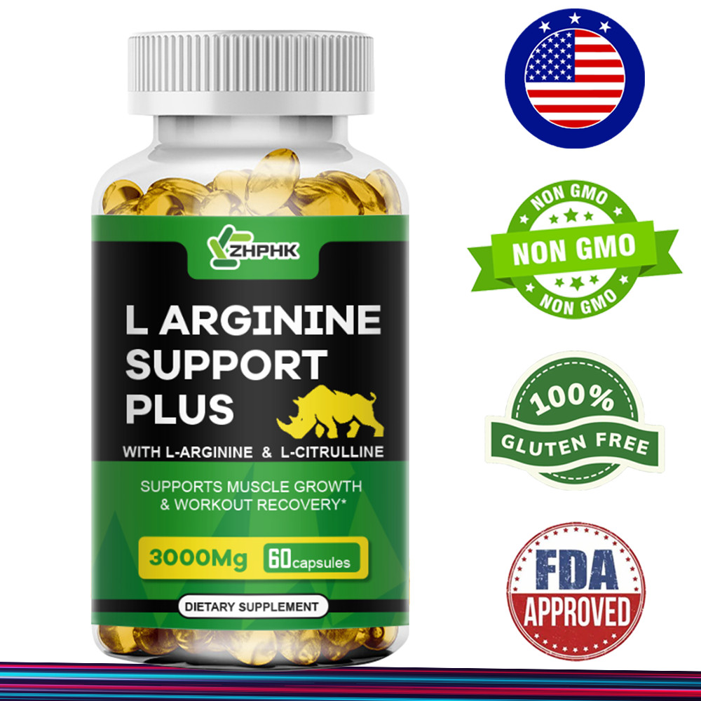 3000mg L-Arginine, Nitric Oxide,Testosterone Booster Mens Blood Flow Supplement
