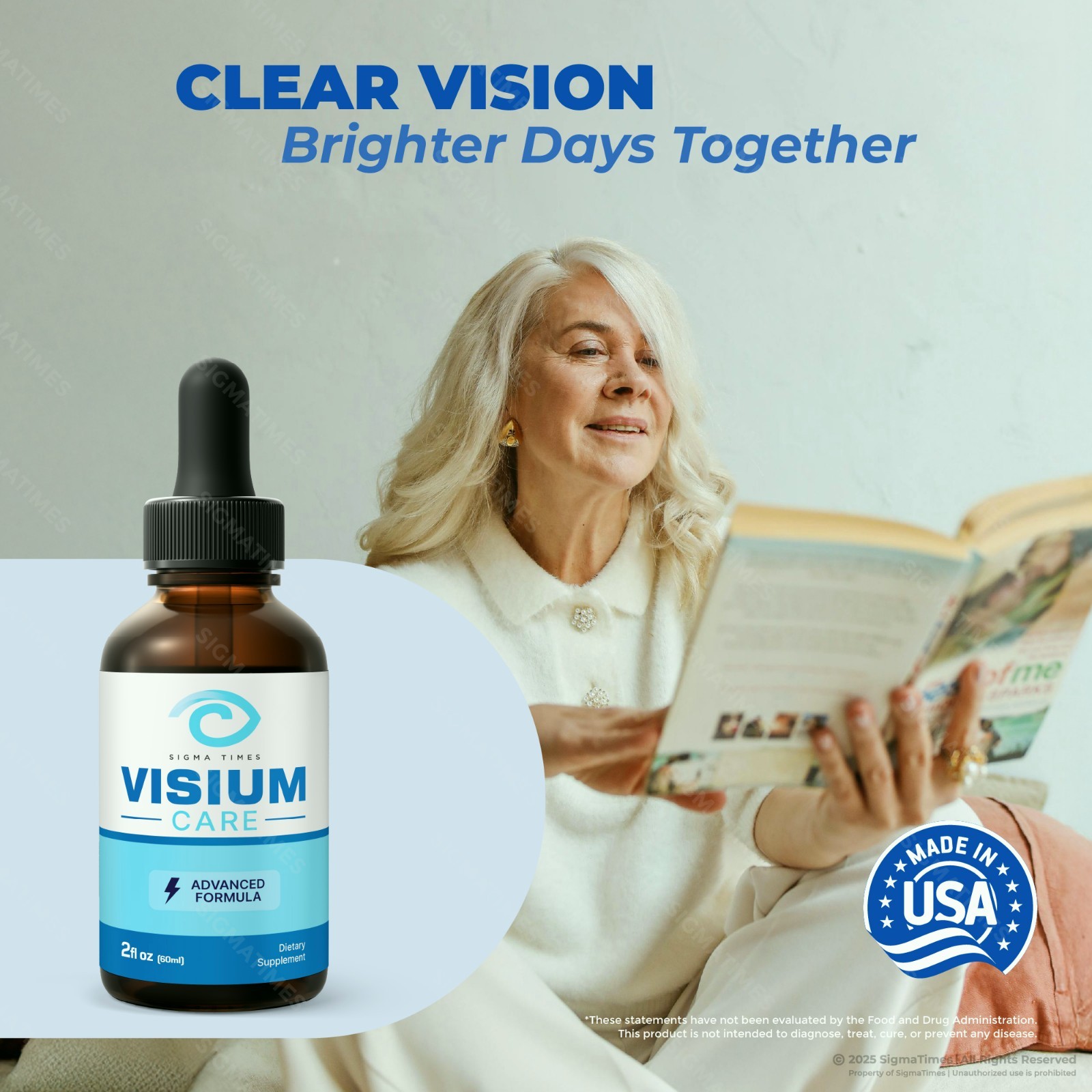 Visium Care Drops – Oral Supplement for Eye Health & Vision Wellness (30 servs.)