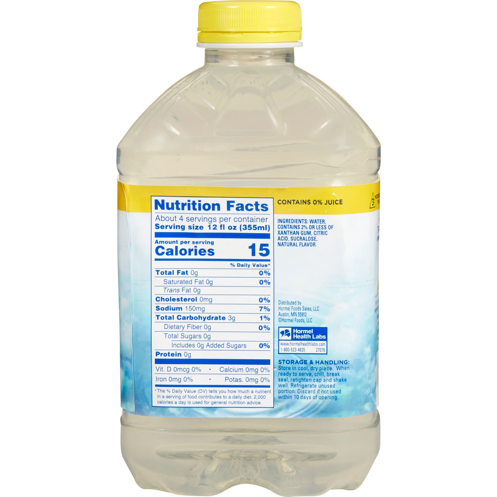 Thick & Easy Hydrolyte Thickened Water Lemon 46 oz. Bottle 6 Ct