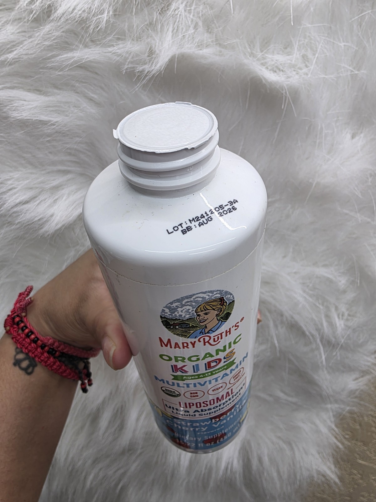MaryRuth’s Organic Kids Multivitamin Liquid Strawberry Cherry Vanilla 15.22 fl …