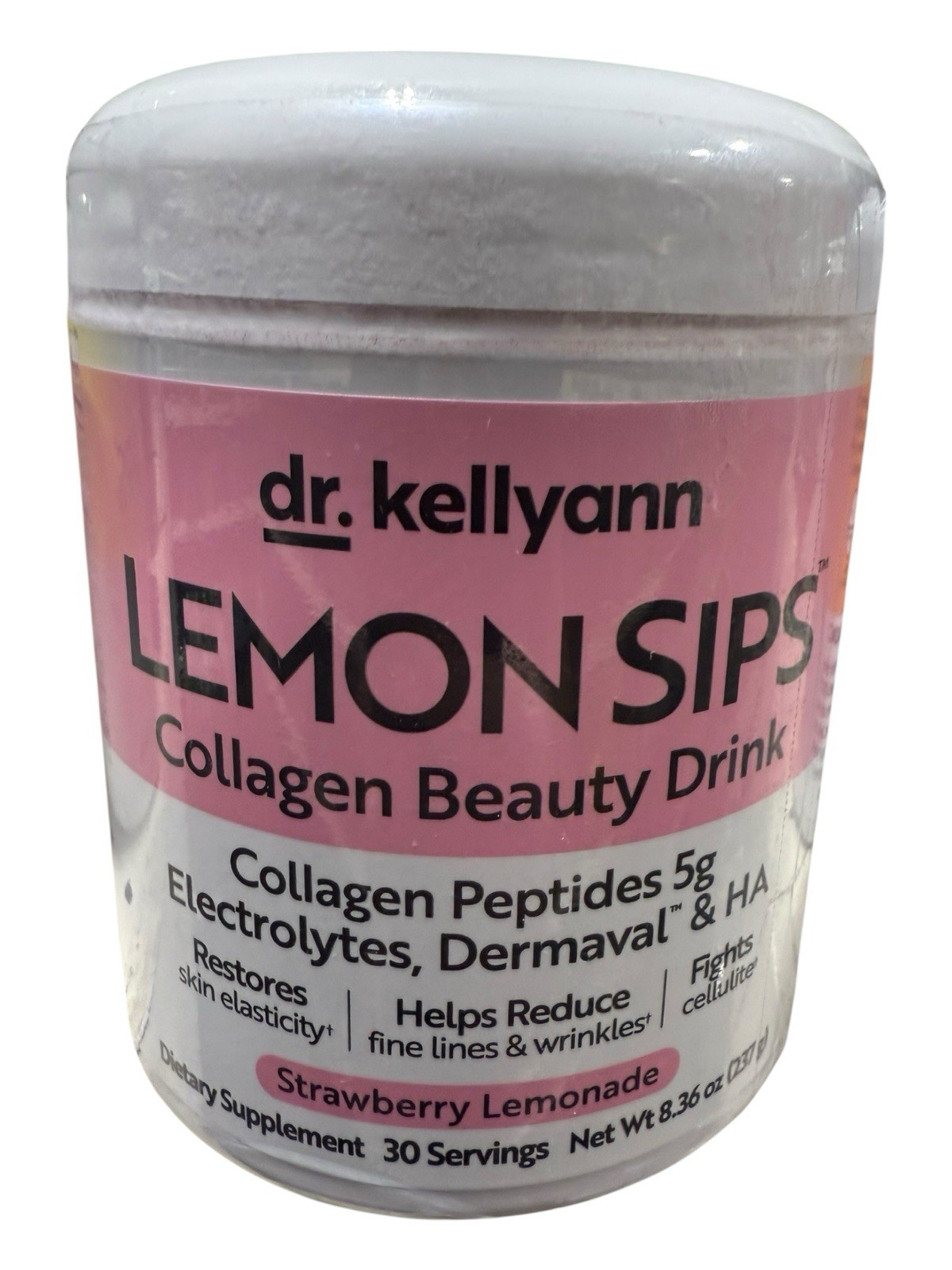 NEW Dr. Kellyann Strawberry Lemonada Collagen Beauty Drink5G Drink 8.36 oz 08/27