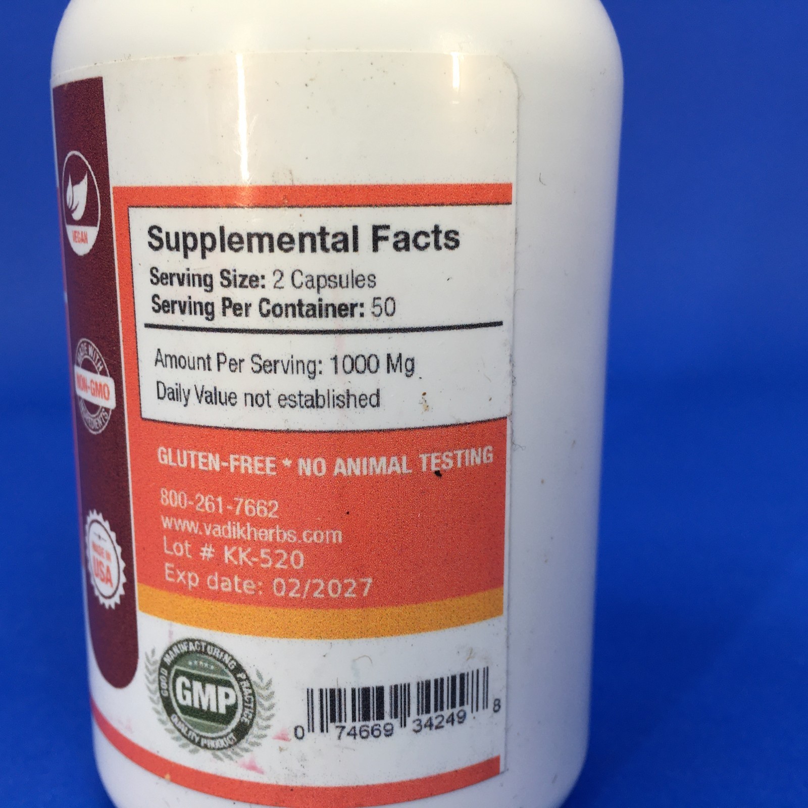 Vadikoherbs Avipattikar Churna 1000 MG 100 Capsules