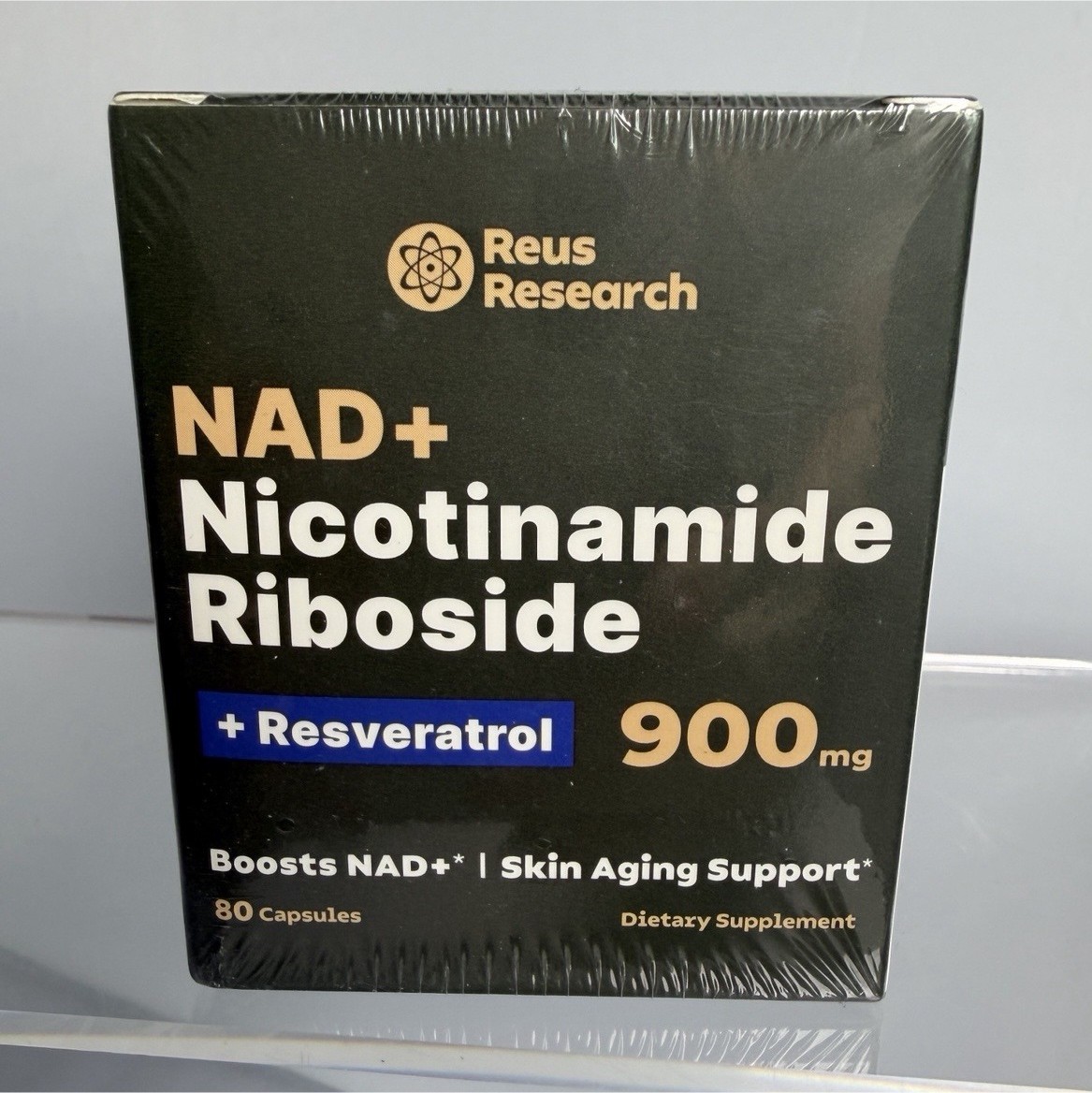Reus Research Nicotinamide Riboside Resveratrol Quercetin 900mg 80 Capsules