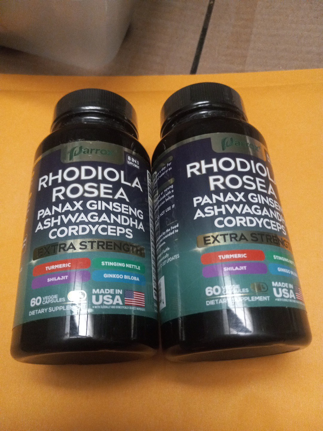 Adaptogen Blend With Rhodiola Ginseng Ashwagandha Mushroom 2 Pack