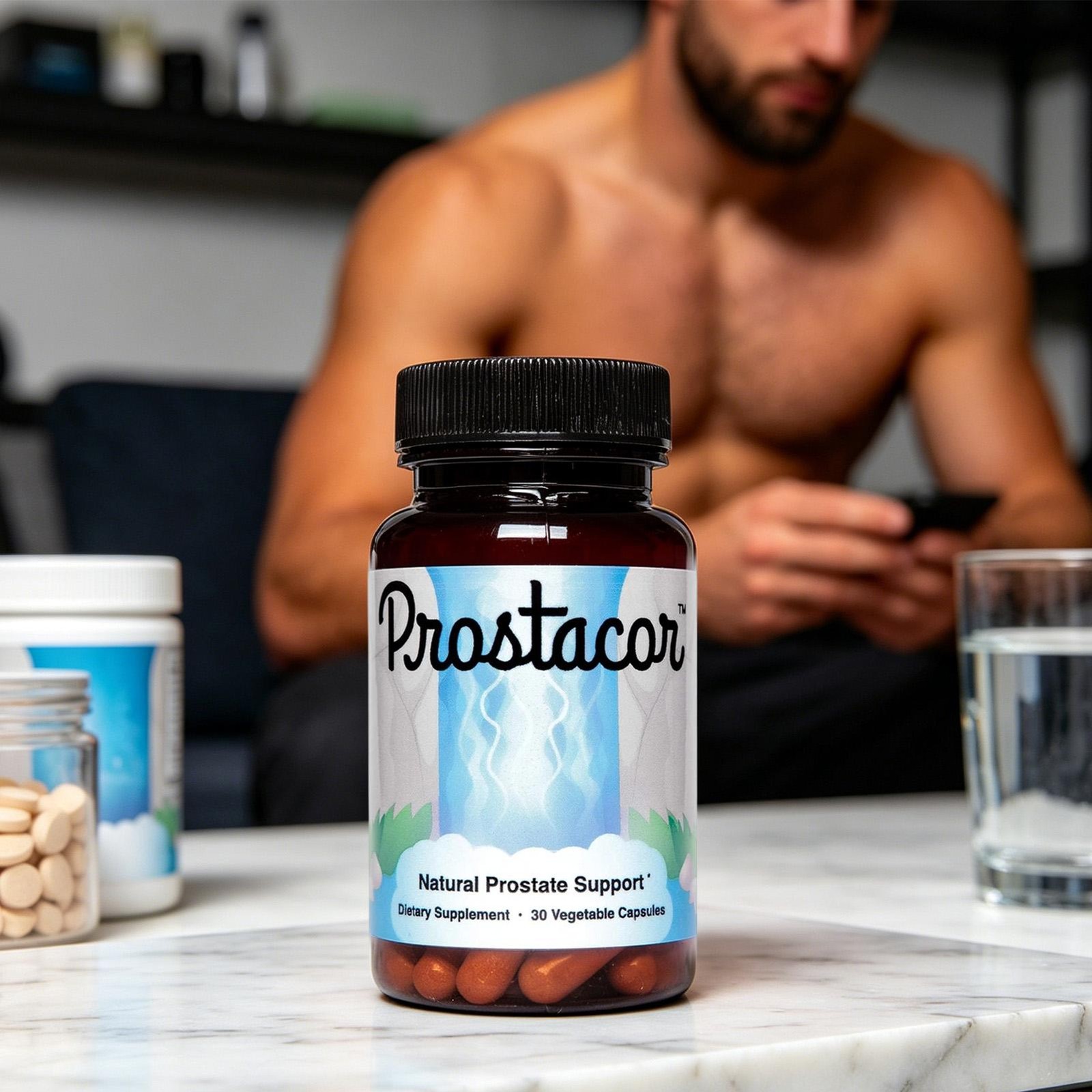 Prostacor – organic Prostate Support Supplement – Non-GMO, Vegan, Gluten-Free