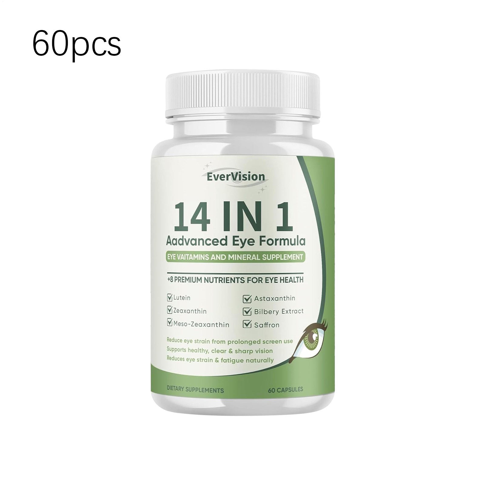 Advanced 1 In 14 Advanced Eye Formula Caps Evervision Formula 60 Ct