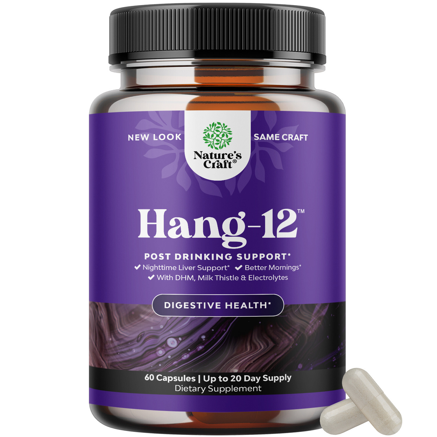 Nighttime Liver Detox and Hydration Pills – Herbal Cleanse Pre and Post Drinking
