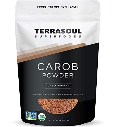 Organic Carob Powder 1 Lb – Cocoa Powder Alternative | High in Fiber