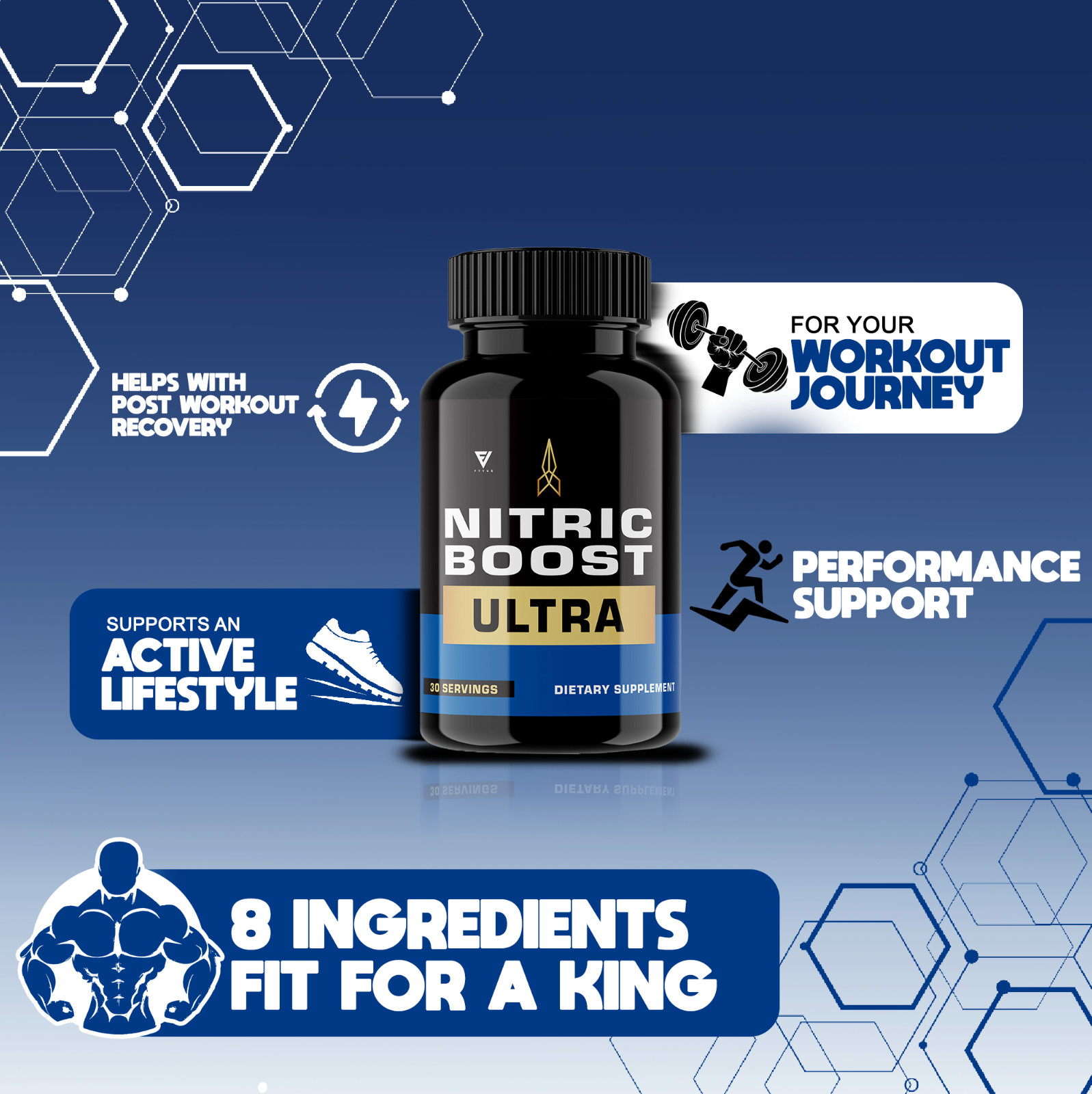 (3 Pack) Nitric Boost Ultra For Men ED Organic Supplement Reviews (180 Capsules)