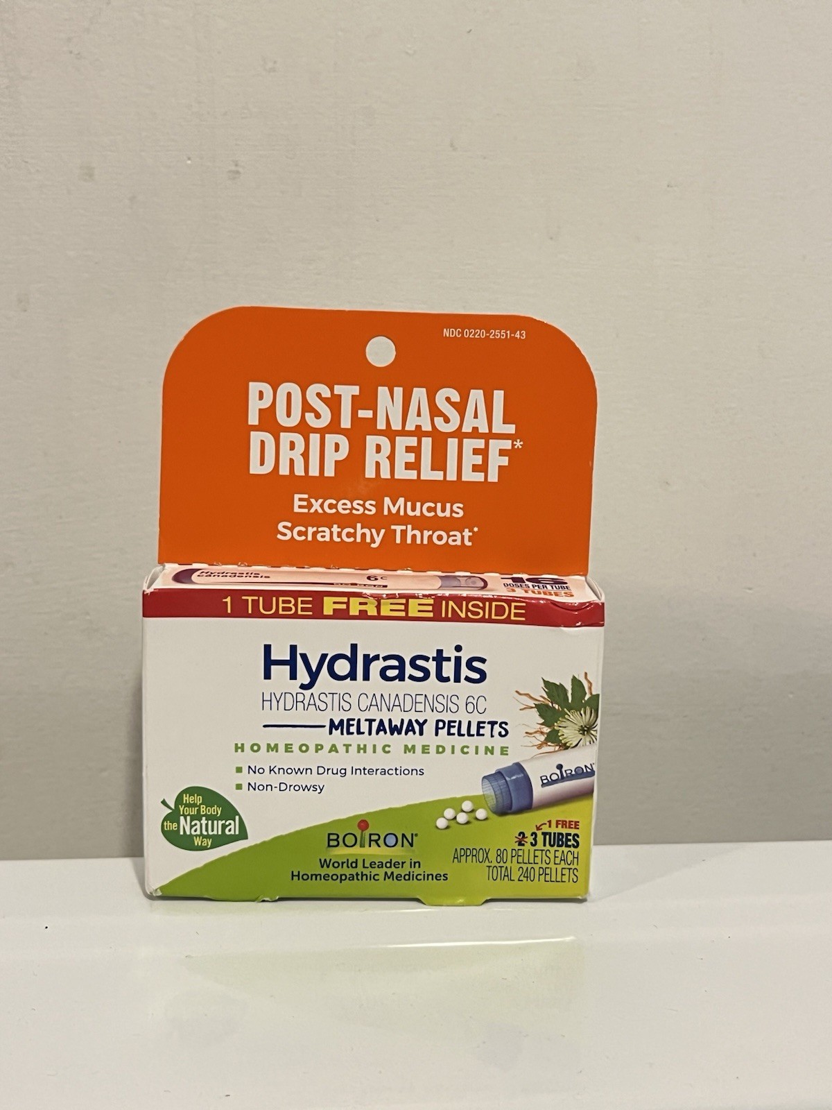 Hydrastis Meltaway Pellets Homeopathic 3 Tubes 80 Pellet In Each EXP 4/2030