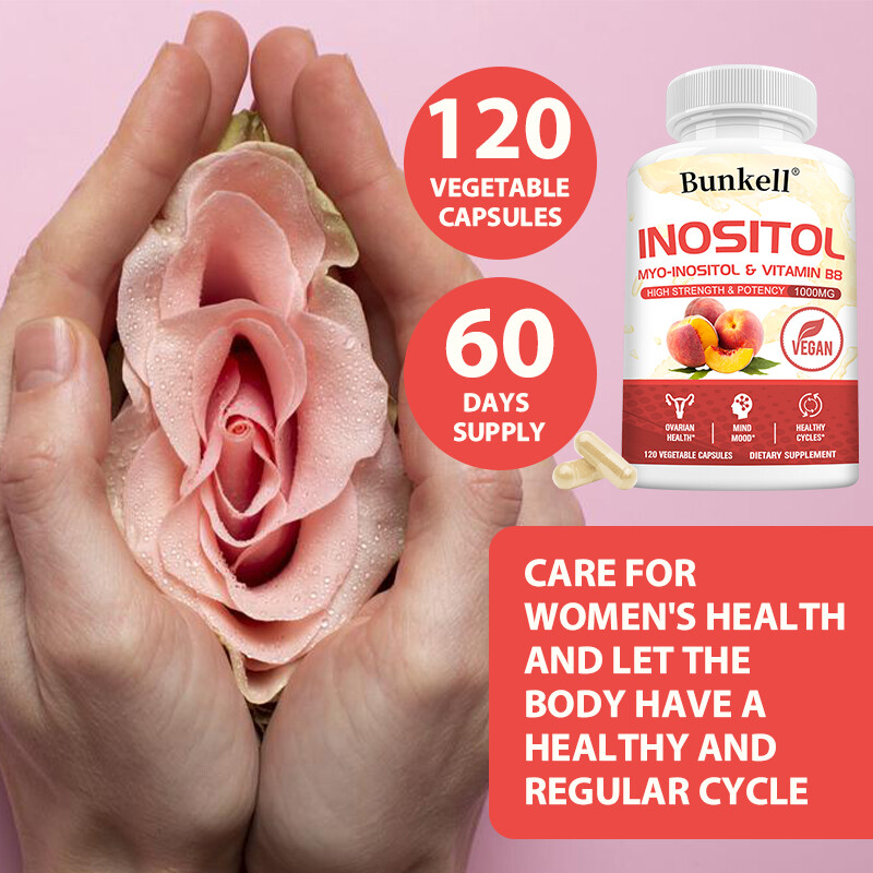 Myo Inositol 1000mg Capsules Ultra Strength PCOS Fertility Boost