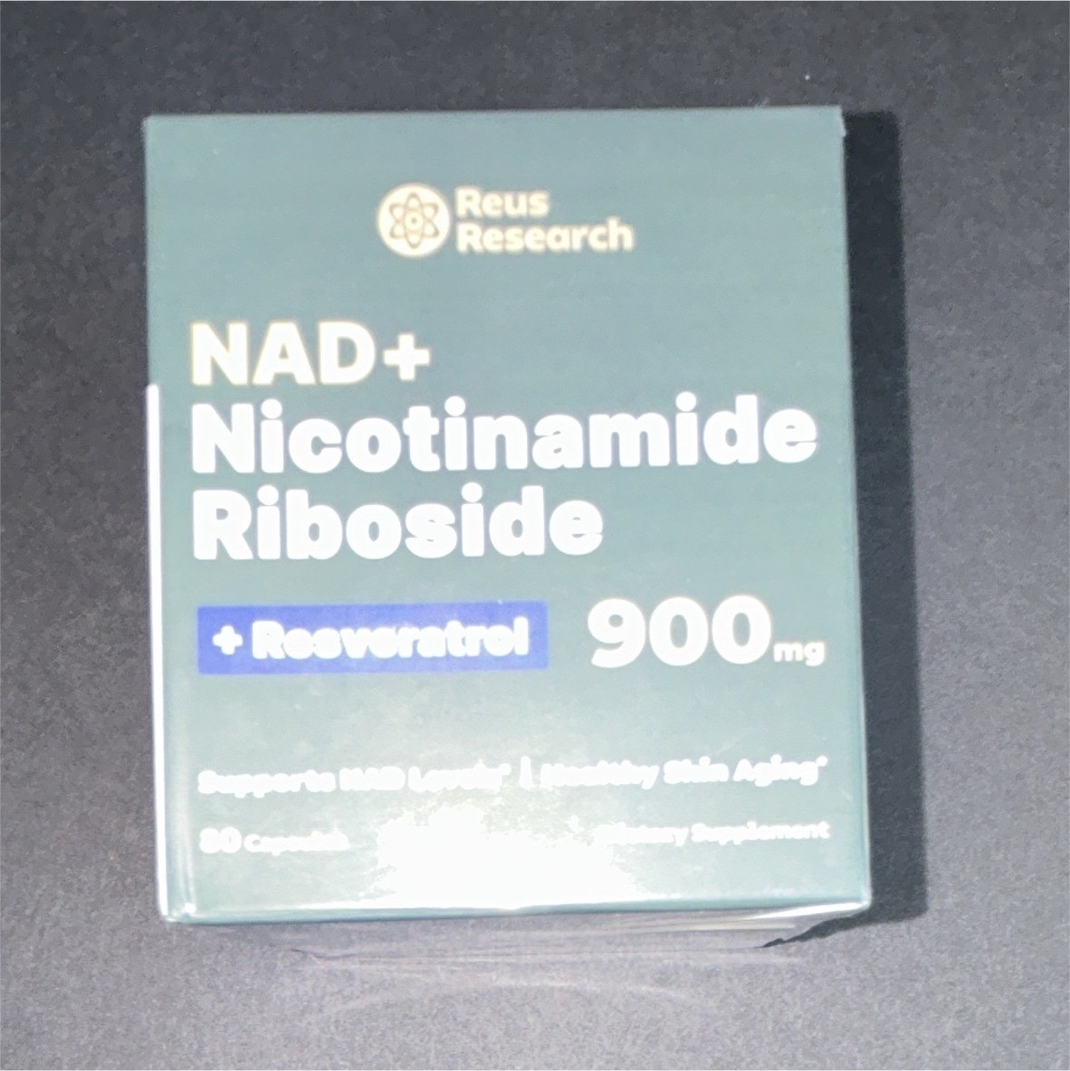 Reus Research NAD+ Nicotinamide Riboside + Resveratrol 900mg 60 Caps Exp 11/2026