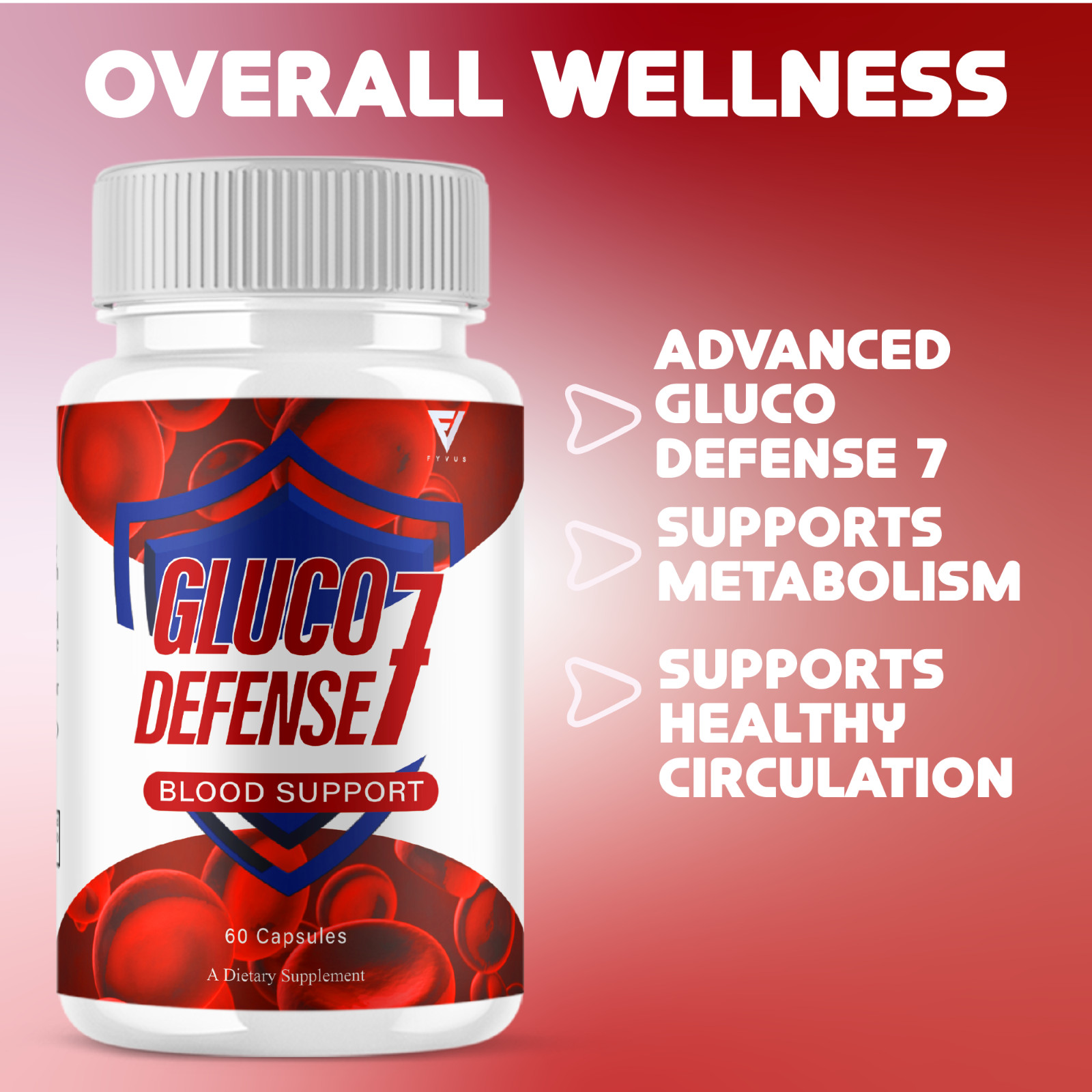 (2 Pack) Gluco Defense 7 Capsules, GlucoDefense7 Daily Formula (120 Capsules)
