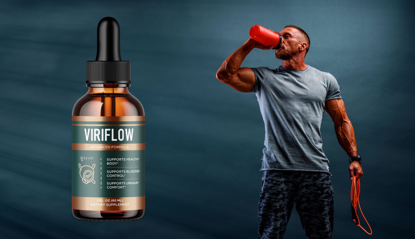 (3 Pack) Viriflow Male Support Drops Advanced Viri Flow Supplement, 90 Servings