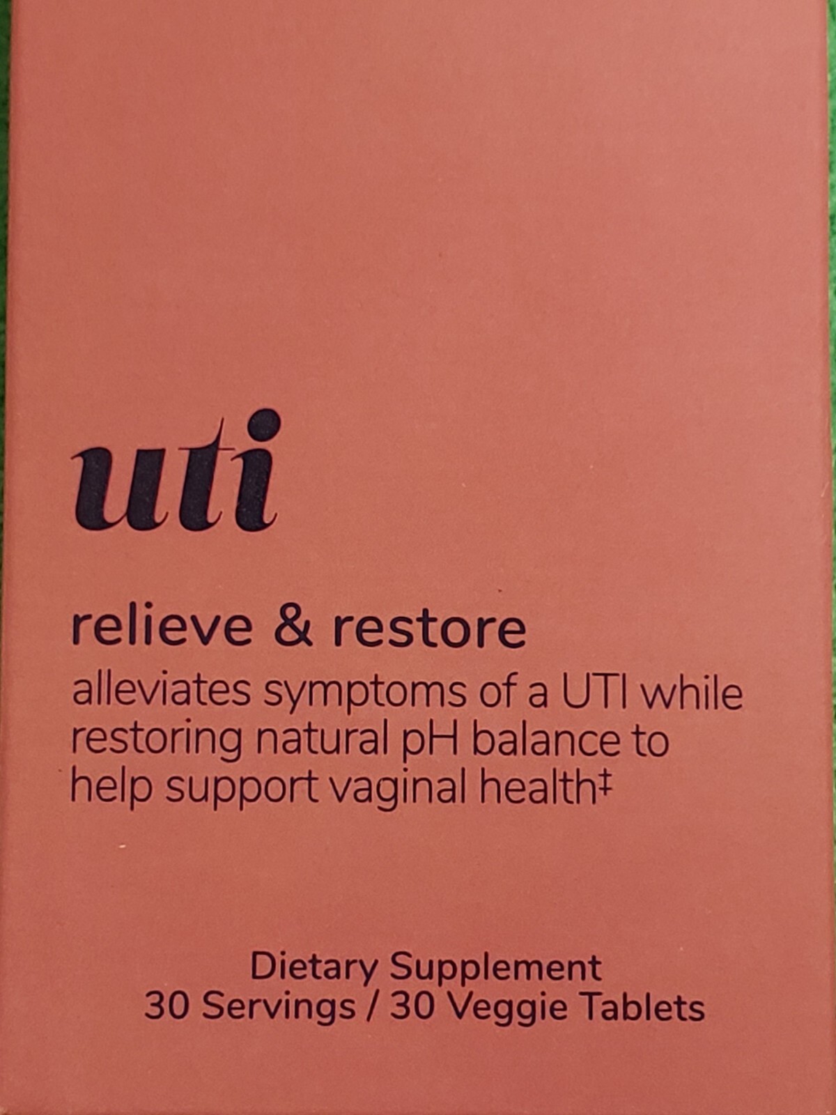 HER OWN – UTI Relieve & Restore – 30 Servings / 30 Veggie Tablets – Exp 11/2026