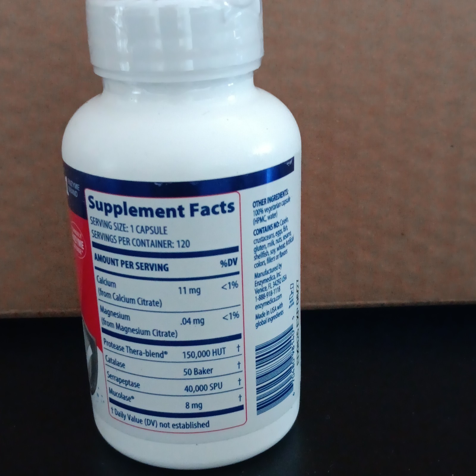 Enzymedica Immune Defense Regular Strength 120 Capsules Vegan Kosher Unflavored