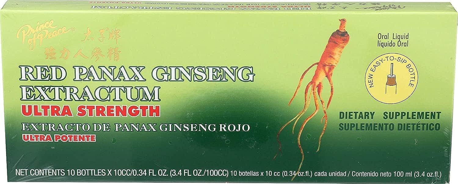 Ultra Strength Red Panax Ginseng Extract Dietary Supplement Pack Of 10