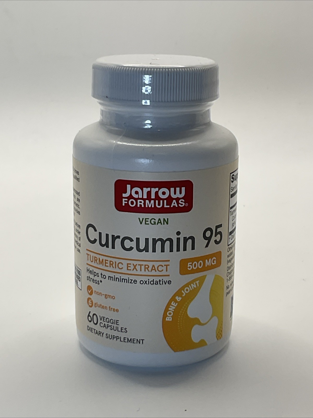 Jarrow Formulas Curcumin 95 Turmeric Extract 500 mg, 60 Capsules, Exp 06/2027
