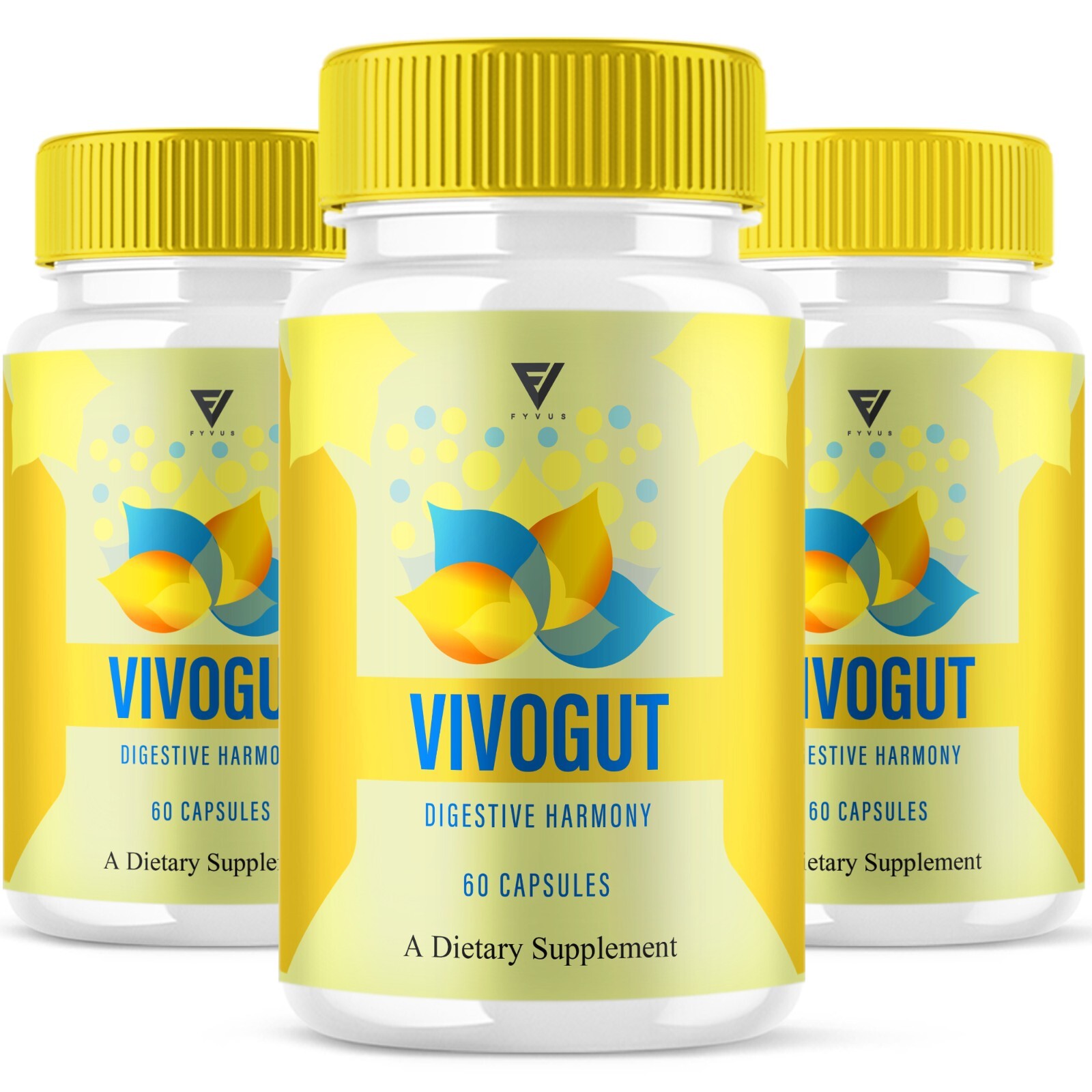 (3 Pack) VivoGut Advanced Probiotic, Vivo Gut Max Strength (180 Capsules)