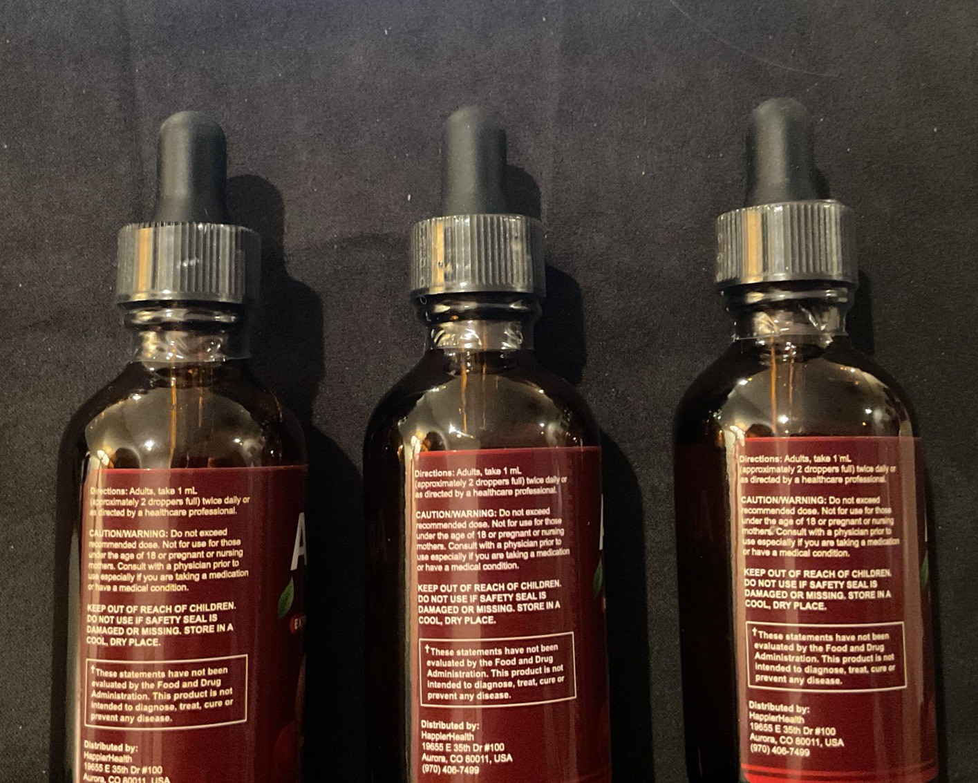 Apple Drops Extra Strong Formula Dietary Supplement 2 oz (Lot of 3)