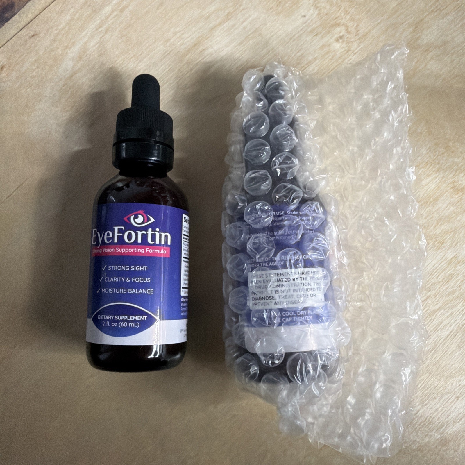 2 Bottles Eye Support Eye Fortin Pro – Our Best – Eye Care Supplement 2oz Each