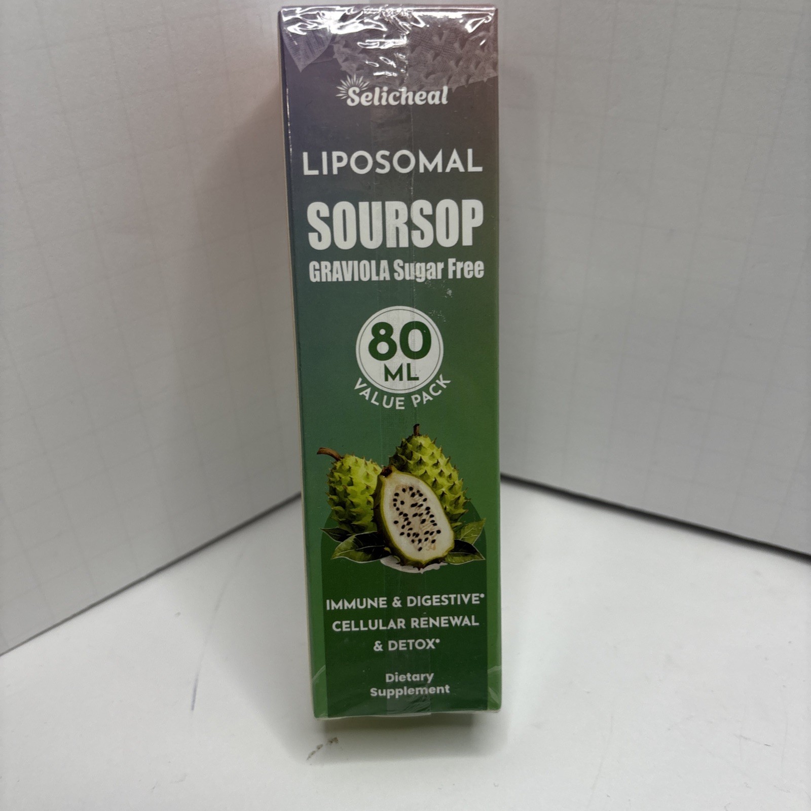 Selicheal Liposomal Soursop Graviola Sugar Free Drops 80 ML Value Pack New