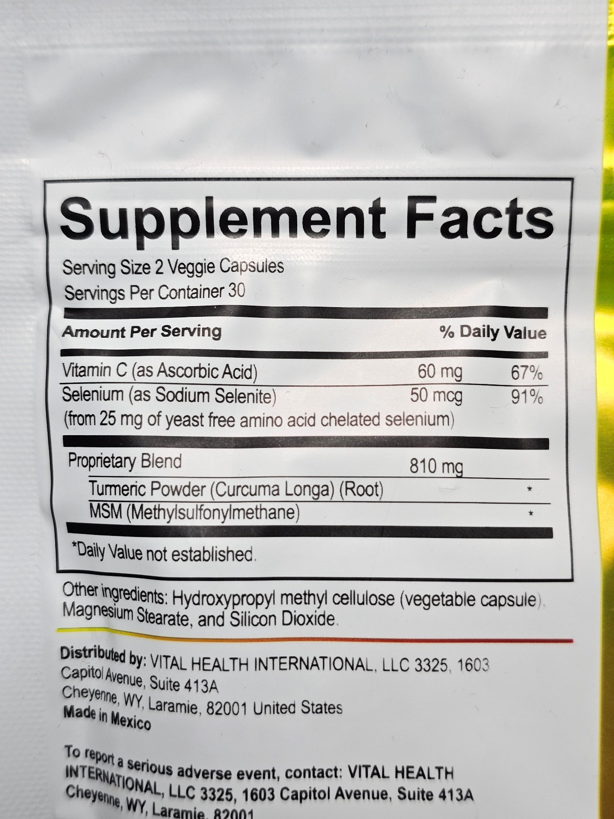VitalHealth V-Curcumax – 60 Capsules – 30 servings New! Vital Health! Exp 6/2027