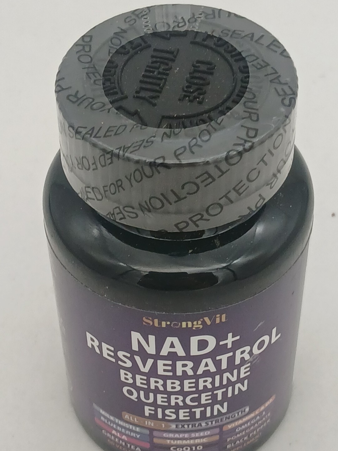 NAD+ Resveratrol Berberine Quercetin Fisetin, 60 Vegan Capsules
