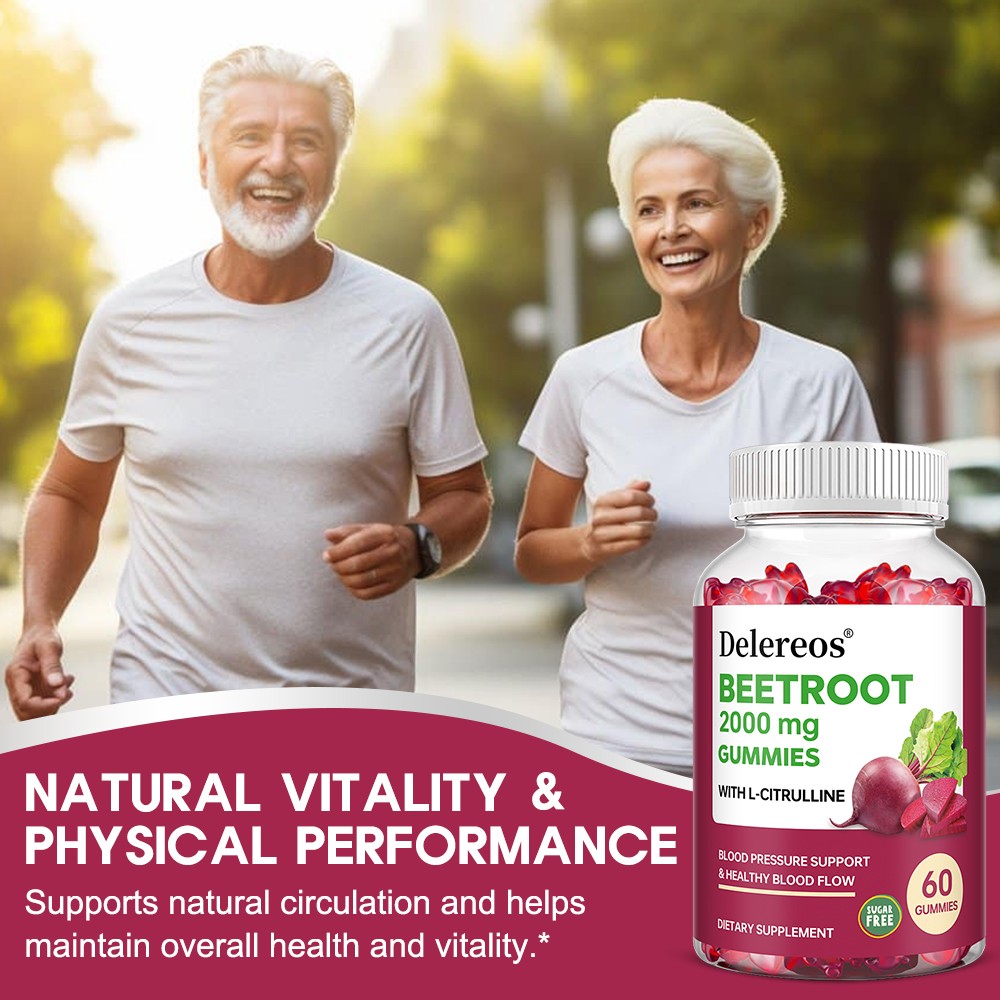 Beetroot 2000mg With L-Citrulline,Supports Healthy Blood Flow 60 Gummies