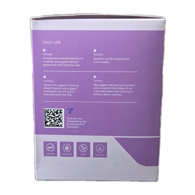 Create Creatine Monohydrate On-The-Go Stick Packs Mixed Berry (30 Sticks)