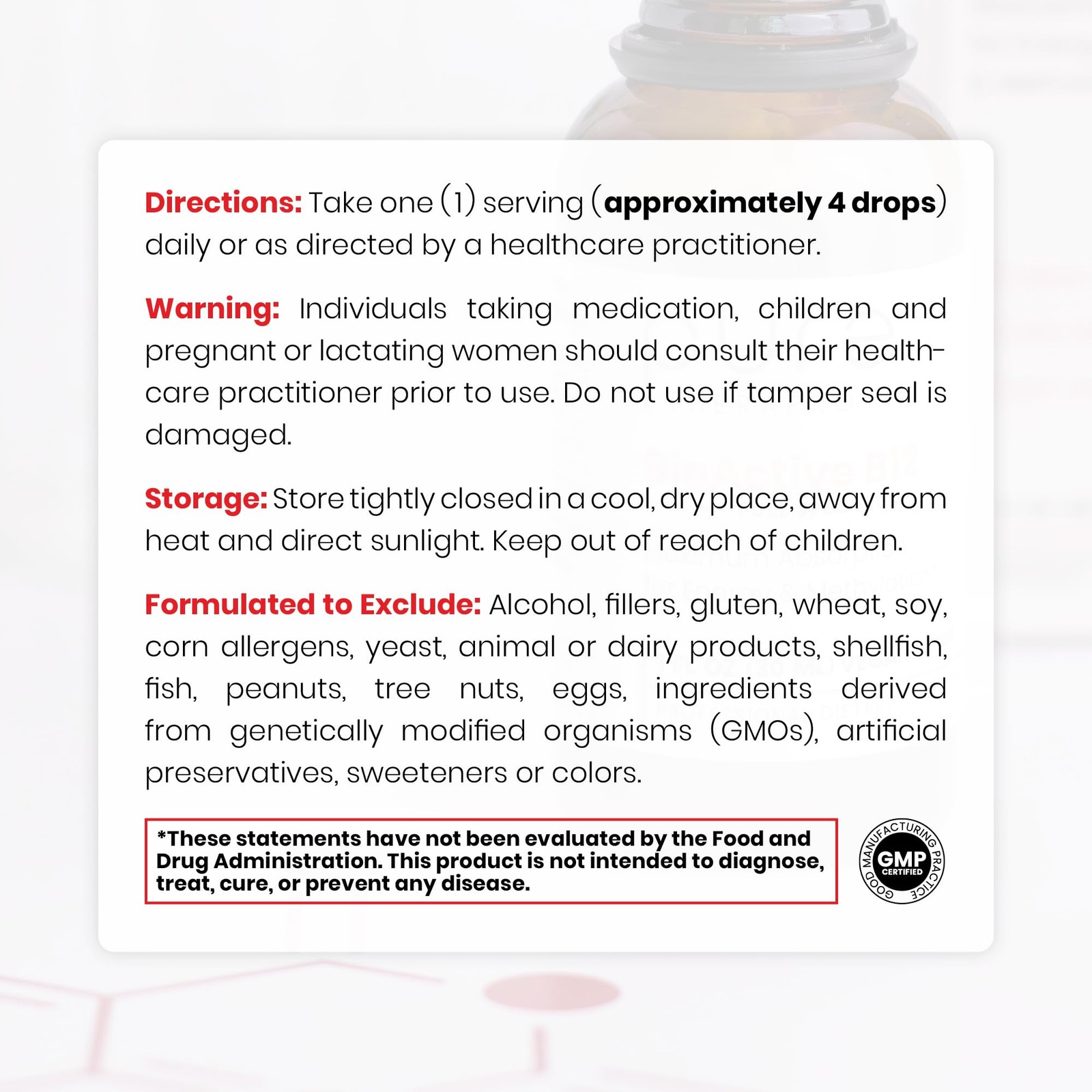 Pure Therapro Rx Vitamin B12 Supplement for Men & 0.34 Fl Oz (Pack of 1)