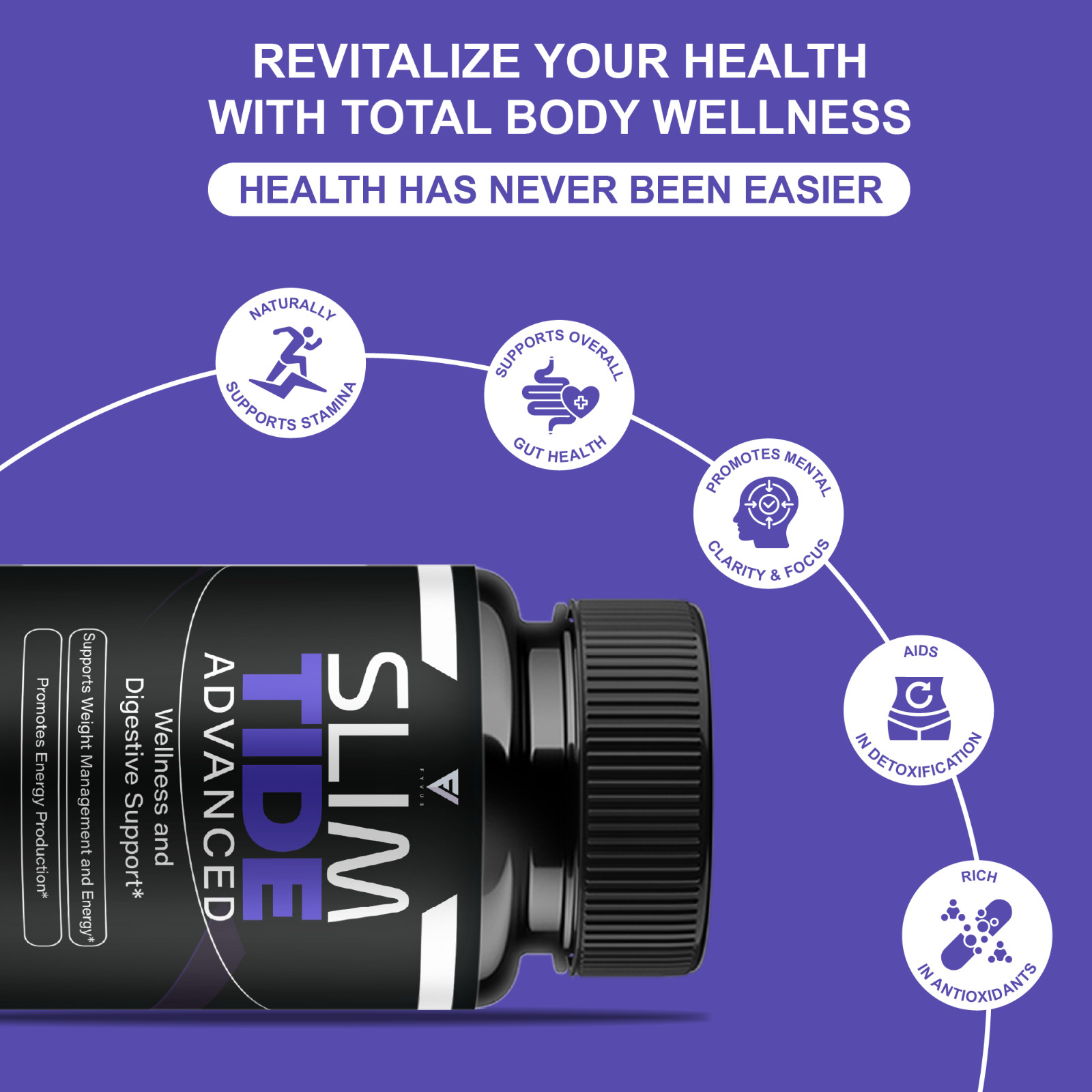 (2 Pack) Slimtide Advanced Health Management Capsules, Slim Tide (120 Capsules)