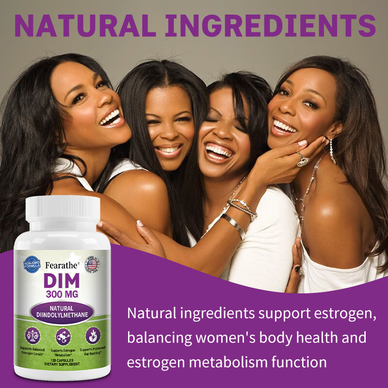 DIM 300mg Plus BioPerine – Estrogen Metabolism & Balance, PCOS, Hormonal Acne