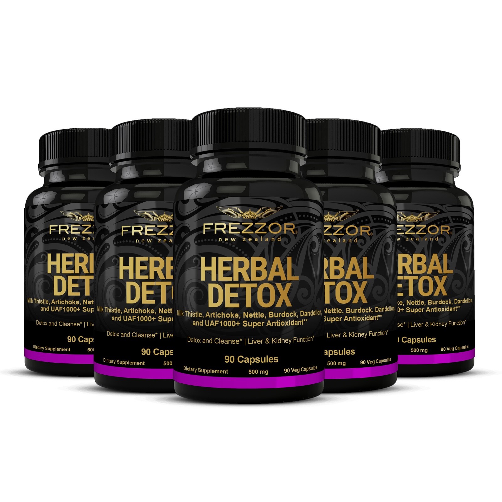 Milk Thistle Liver Health Cleanse Natural Kidney Detox & Repair FREZZOR 5 Pack!
