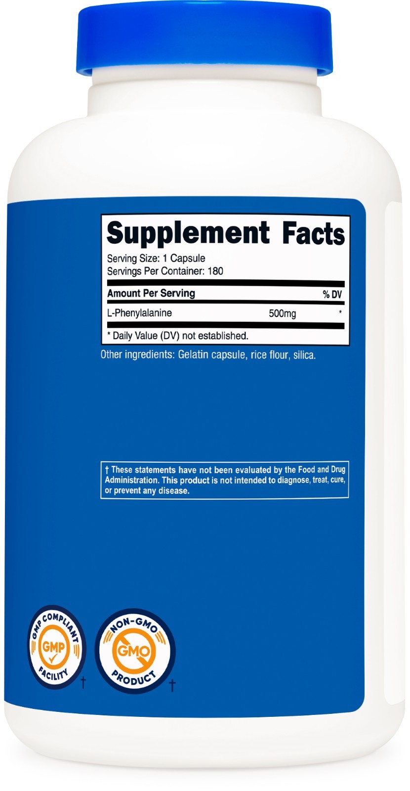 Nutricost L-Phenylalanine 500mg 180 Caps