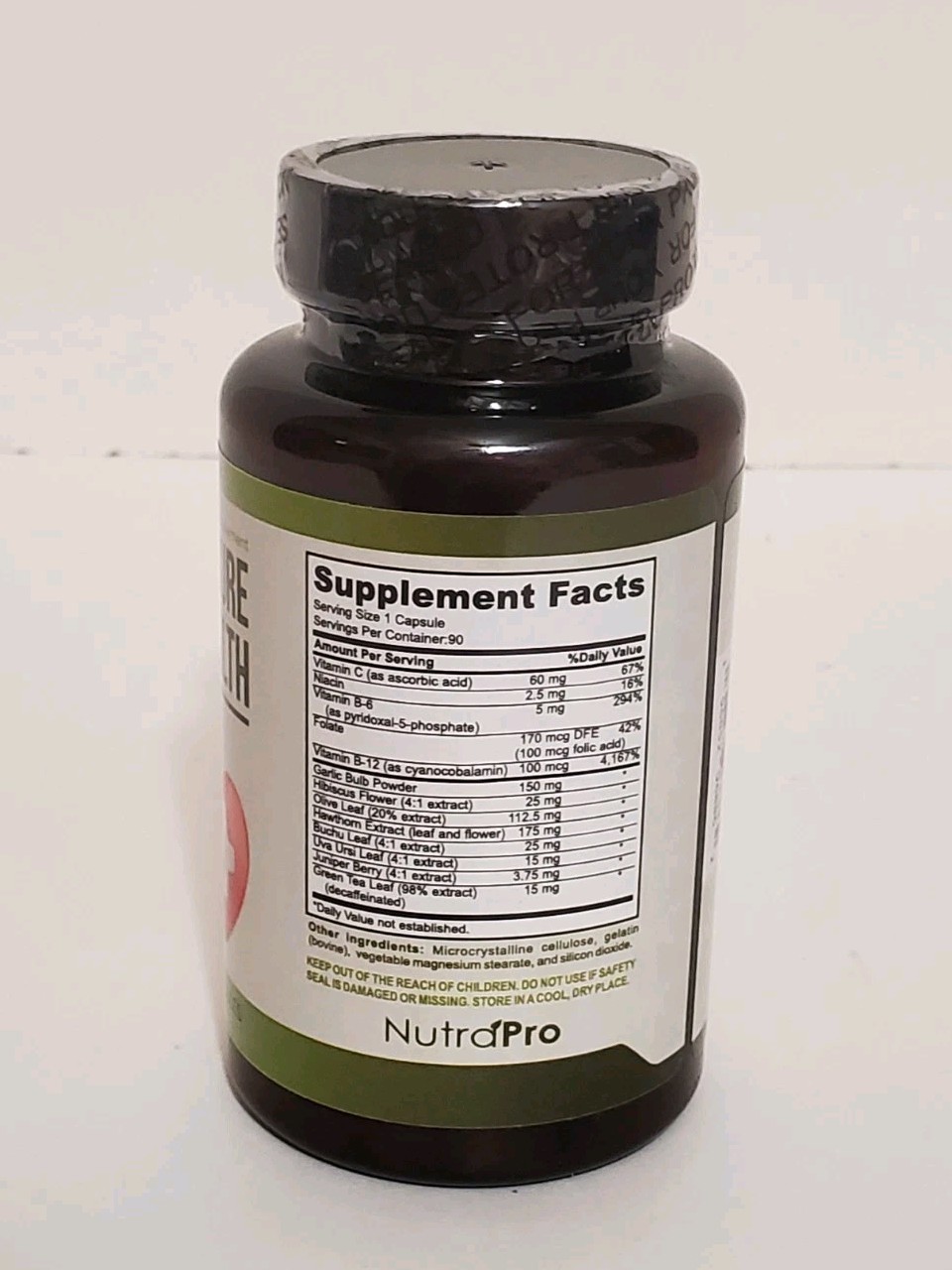 Blood Pressure Supplement Heart Health Cholesterol Levels 100% Natural Non GMO