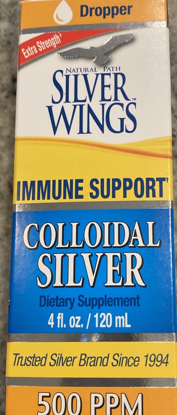 Natural Path / Silver Wings Colloidal Silver 500 ppm 4 Oz.