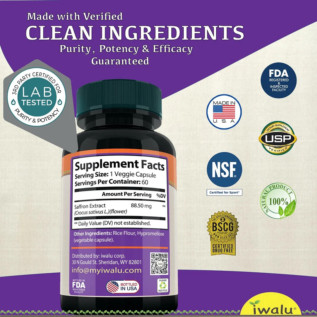 Suplemento de extracto de azafrán | Mejora Suplemento ENVIO GRATIS