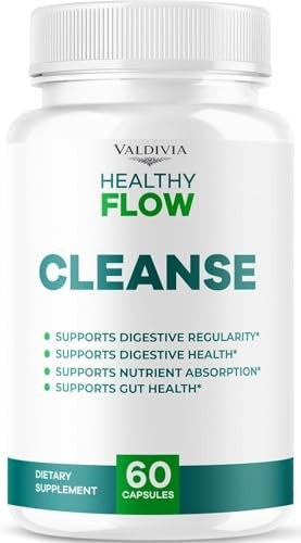 Healthy Flow Cleanse Liver Detox Supplement Capsules Natural 1 Pack 60Ct