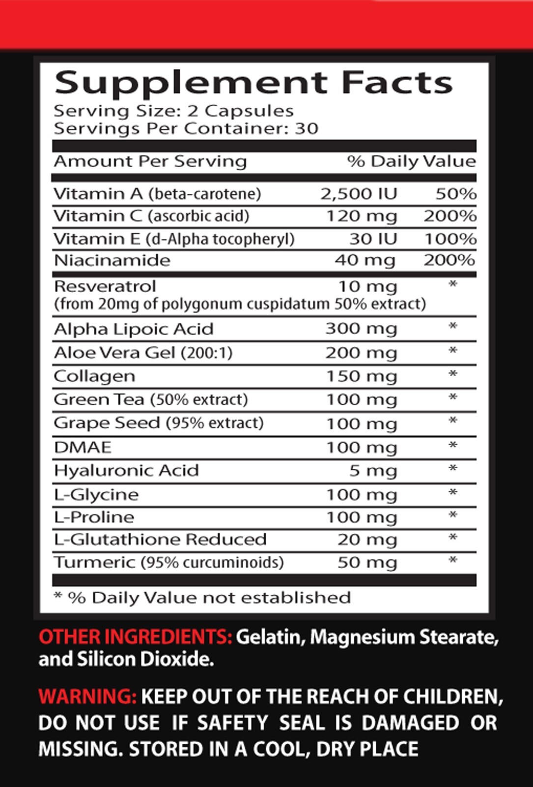 ANTI-WRINKLE COMPLEX – 60 Caps – Radiant Youth Unleashed