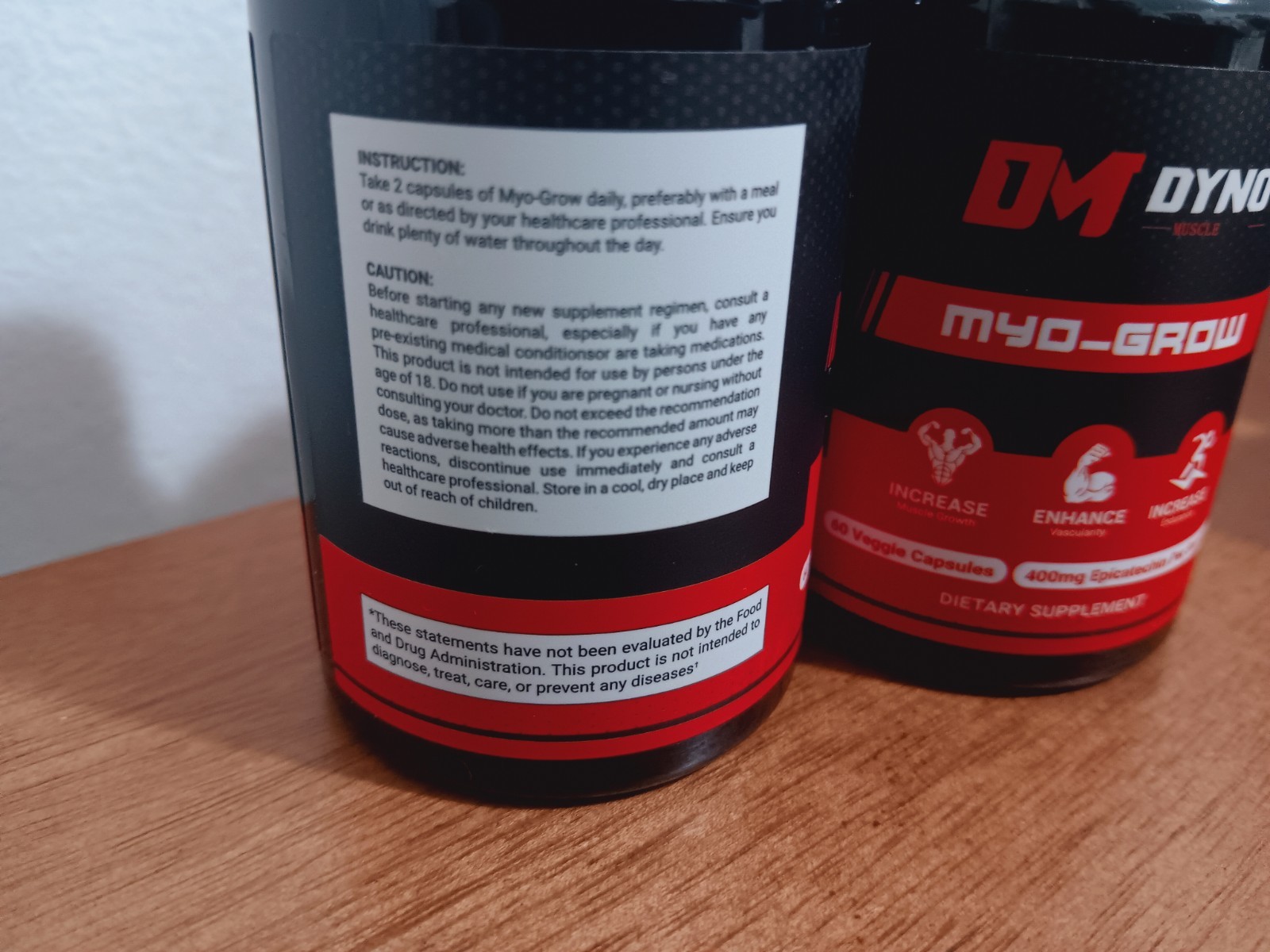 DM DYNO My-Grow Muscle Support Dyno My-Grow Supplement (120 Capsules)(2 Pack
