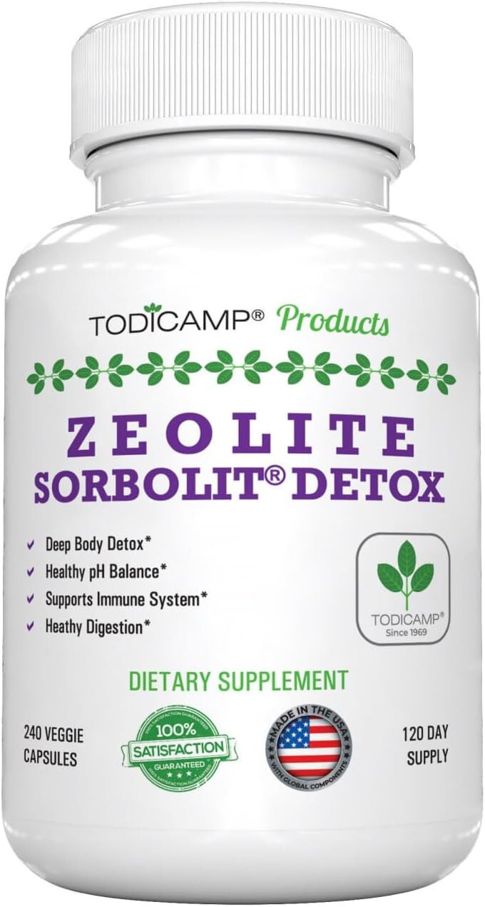 SORBOLIT® DETOX 240 Capsules 500mg of ultra-fine Clinoptilolite -Zeolite 1 UNIT