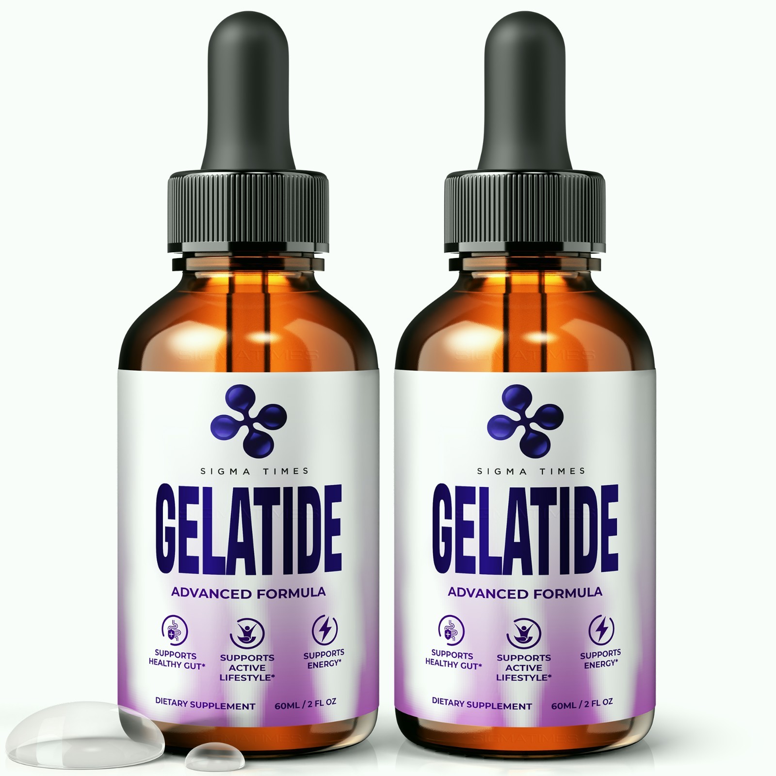 Gelatide Drops, Official Weight Loss Formula, Advanced Metabolism – 2 Pack