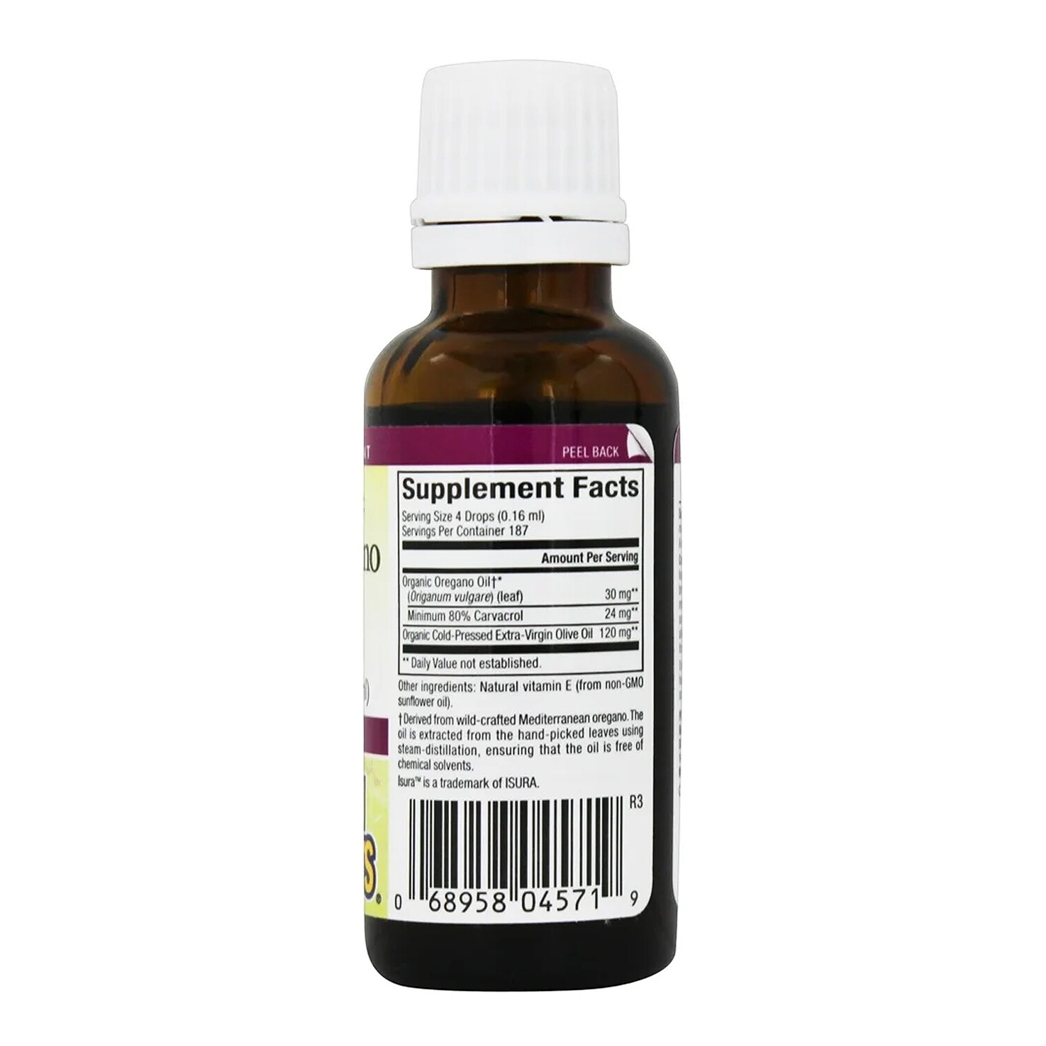 Natural Factors Organic Oil of Oregano, 1 Ounce